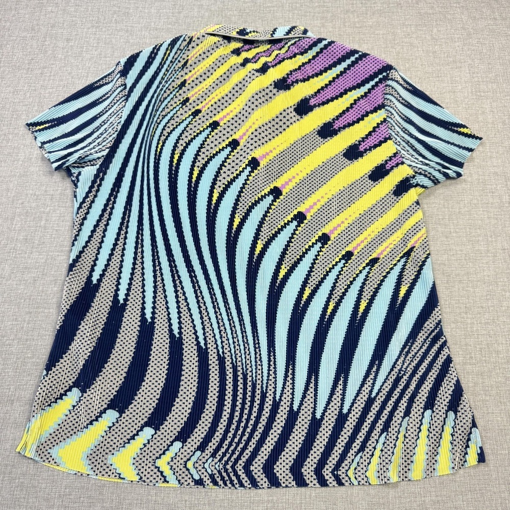 Jamie Sadock Golf Polo Shirt Women XL Multicolor Short Sleeve Collared Snap Golf - Picture 8 of 9